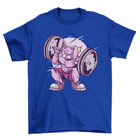 Weightlifting rabbit t-shirt
