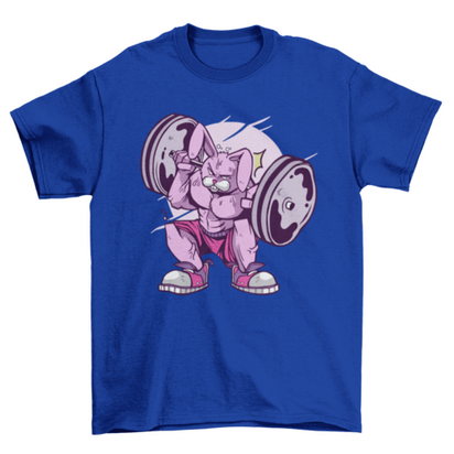Weightlifting rabbit t-shirt