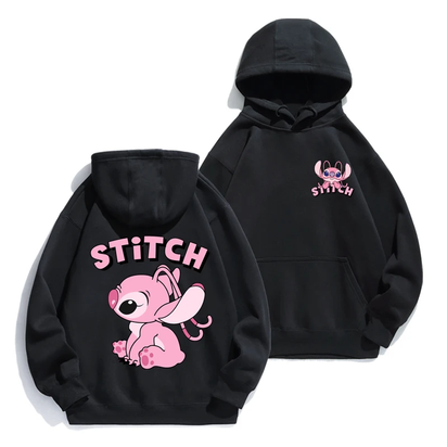 Stitch Hoodie Autumn/Winter Hoodie European and American Cartoon Anime Hoodie Loose Clothes Couple'S Hoodie Coat