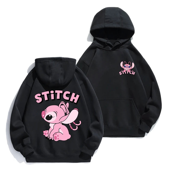 Stitch Hoodie Autumn/Winter Hoodie European and American Cartoon Anime Hoodie Loose Clothes Couple'S Hoodie Coat